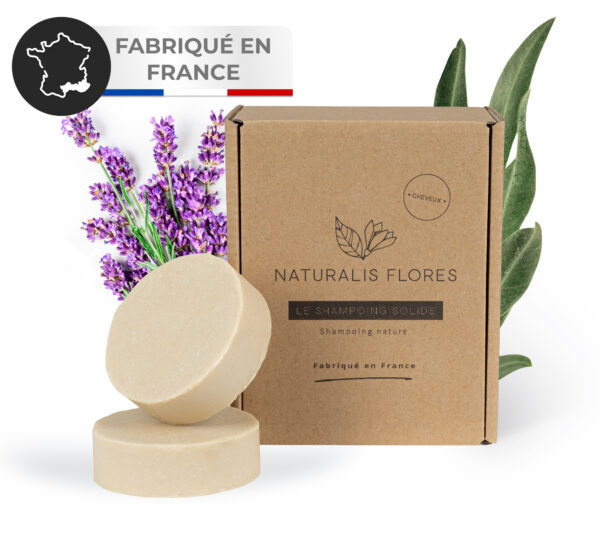 Shampoing solide naturel bio végan de la marque NATURALIS FLORES®